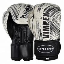 Боксерские перчатки серые Vimpex Sport 3092