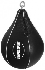 Боксерская гру�?а кожаная (ме�?ок) на подвесе Vimpex Sport 2000
