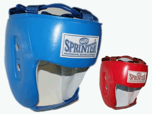Шлем бокс.SPRINTER откр.нат.кожа усил.защита у�?ей (липучки)