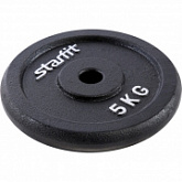Диск чугунный Starfit BB-204 (5 кг) black